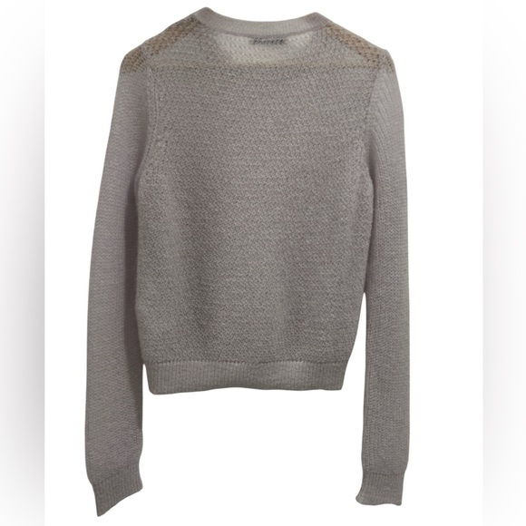 DOROTHEE SCHUMACHER Mohair Wool Blend Loose Knit Crew Neck Sweater in Lavender - Picture 2 of 9